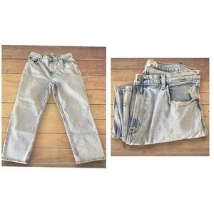 Abercrombie & Fitch Light Blue Straight Leg Jeans Curve Love